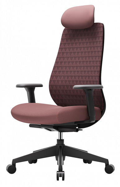 ЕРГОНОМИЧЕН СТОЛ MOKA BLACK БУРГУНДИ