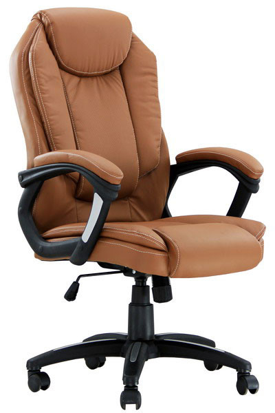 Директорски стол в кафяв цвят.