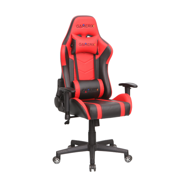 Червен геймърски стол.