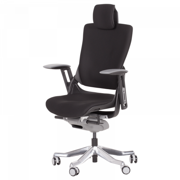 Ергономичен стол в черен цвят.