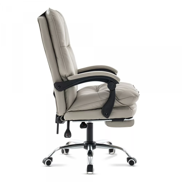 ДИРЕКТОРСКИ СТОЛ SOLOMON ЕКО КОЖА СИВ