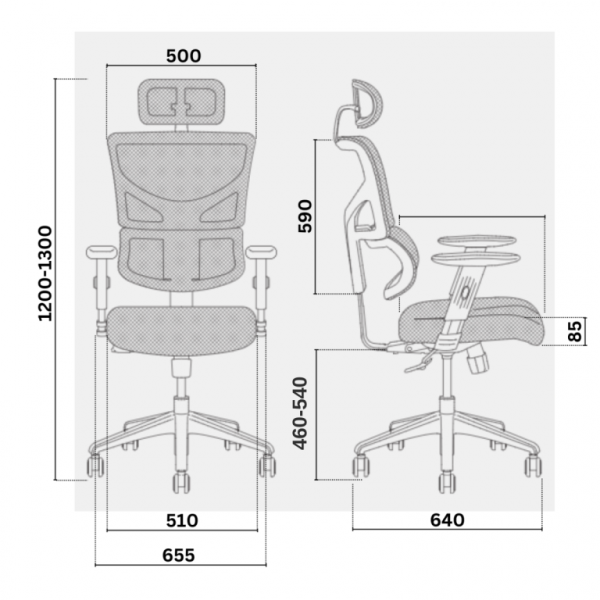 ЕРГОНОМИЧЕН СТОЛ ERGO BLACK СИН