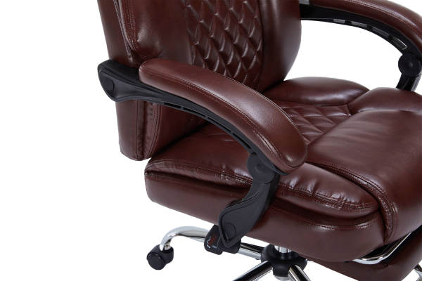 ДИРЕКТОРСКИ СТОЛ AIR MAX ЕКО КОЖА КАФЯВ