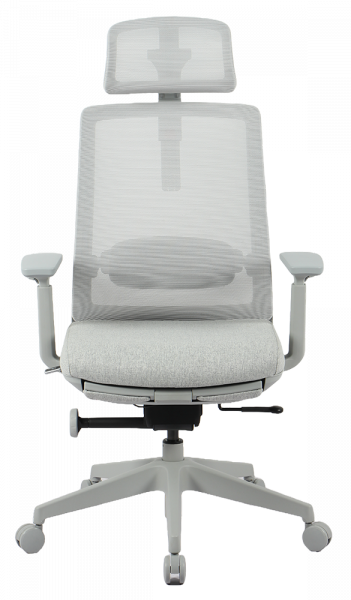 Сив ергономичен стол.