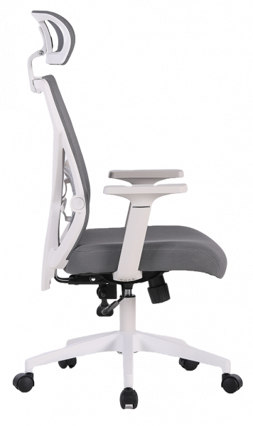 Сив ергономичен стол.