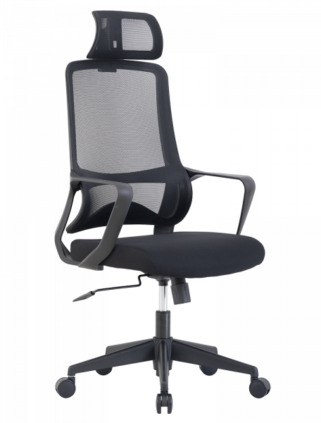 СТОЛ ЕРГОНОМИЧЕН LUMINA ДАМАСКА + МЕШ ЧЕРЕН