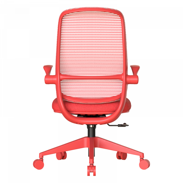 Червен ергономичен стол.