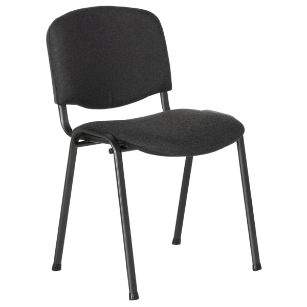 Посетителски стол в цвят графит.