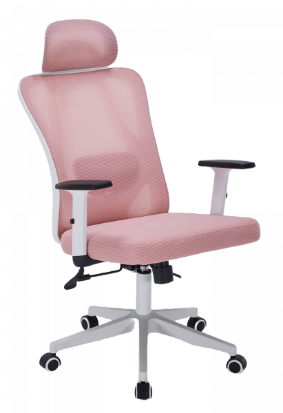 ЕРГОНОМИЧЕН СТОЛ VELLA МЕШ РОЗОВ