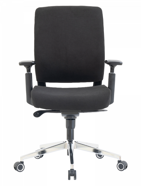 Черен работен стол.