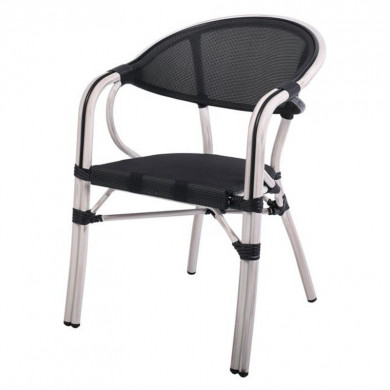 ГРАДИНСКИ СТОЛ ELVIRA БЯЛ + ЧЕРЕН