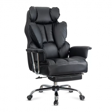 ДИРЕКТОРСКИ СТОЛ ZENON ЕКО КОЖА ЧЕРЕН