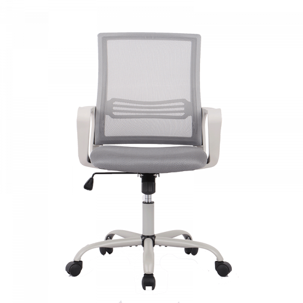 Работен стол в сив цвят.