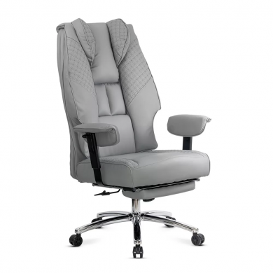 ДИРЕКТОРСКИ СТОЛ LENON ЕКО КОЖА СИВ