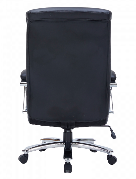 Черен директорски стол в естествена кожа.