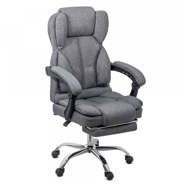 Директорски стол в сив цвят.