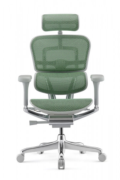 Ергономичен стол в зелен цвят.