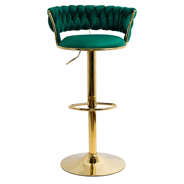 Бар стол в черен цвят.