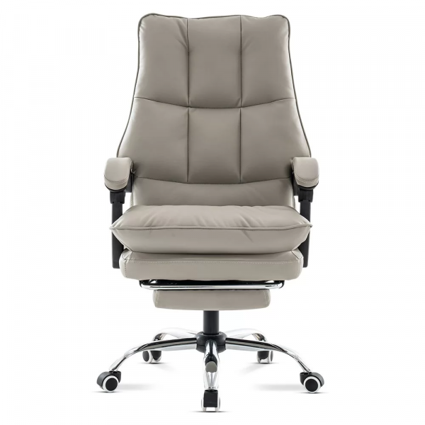 ДИРЕКТОРСКИ СТОЛ SOLOMON ЕКО КОЖА СИВ