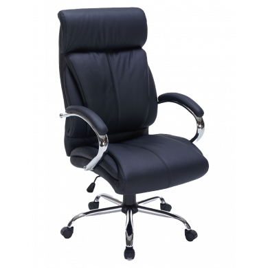 ДИРЕКТОРСКИ СТОЛ ALEXANDER ЕСТЕСТВЕНА КОЖА ЧЕРЕН