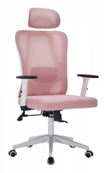 ЕРГОНОМИЧЕН СТОЛ VELLA МЕШ РОЗОВ