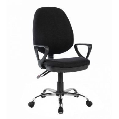 РАБОТЕН СТОЛ TORINO ДАМАСКА ХРОМ ЧЕРЕН