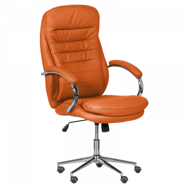 ДИРЕКТОРСКИ СТОЛ 6113-1 ХРОМ ОРАНЖЕВ