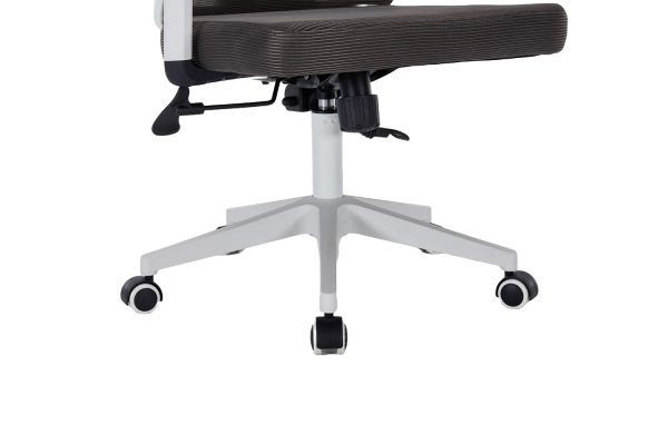 ЕРГОНОМИЧЕН СТОЛ VELLA МЕШ ТЪМНОСИВ