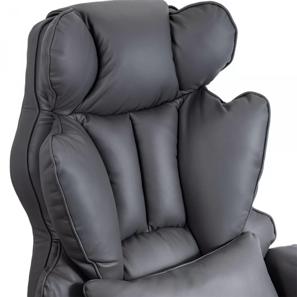 ДИРЕКТОРСКИ СТОЛ ZENON ЕКО КОЖА СИВ