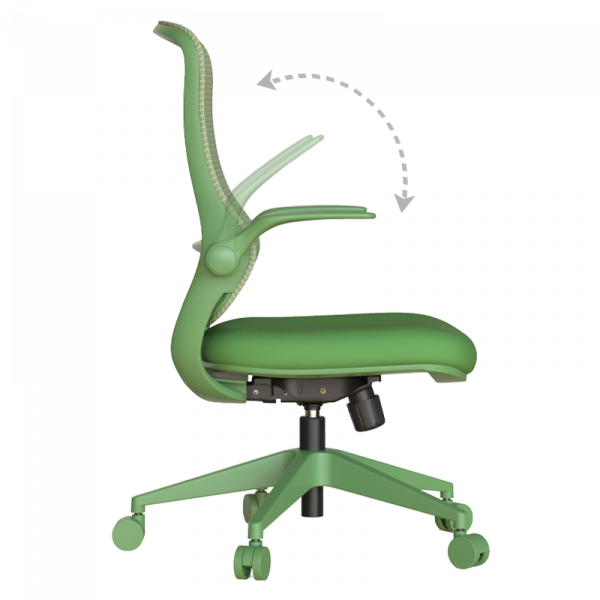 Зелен ергономичен стол.