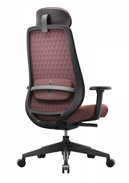 ЕРГОНОМИЧЕН СТОЛ MOKA BLACK БУРГУНДИ