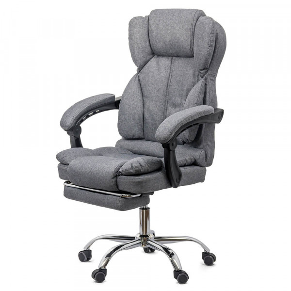 Директорски стол в сив цвят.