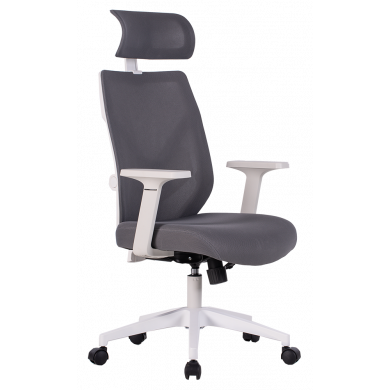 ЕРГОНОМИЧЕН СТОЛ AVIX WHITE СИВ