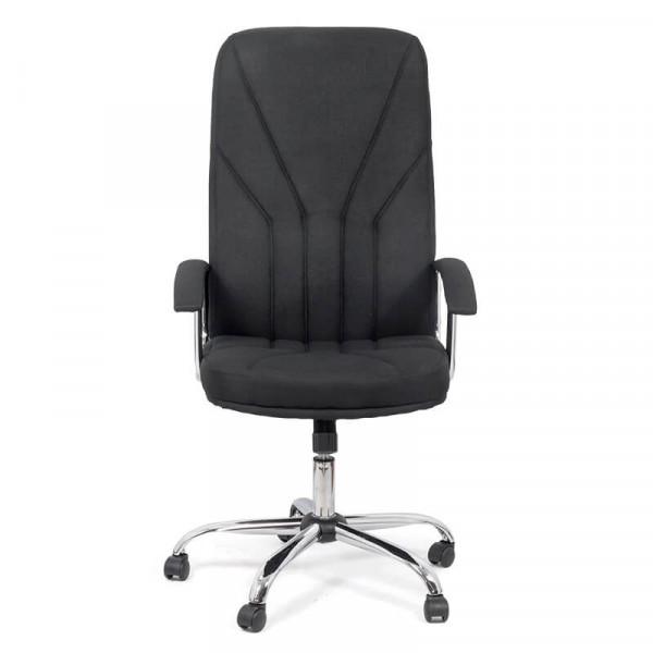 Работен стол в сив цвят.