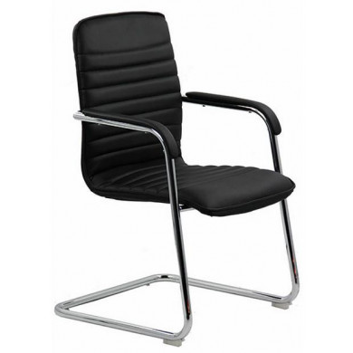 ПОСЕТИТЕЛСКИ СТОЛ ALEKSANDRO 835 ЕКО КОЖА ЧРН