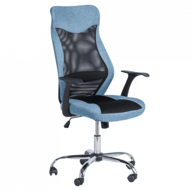 ДИРЕКТОРСКИ СТОЛ 7528 ДАМАСКА + МЕШ СИН