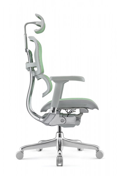 Ергономичен стол в зелен цвят.