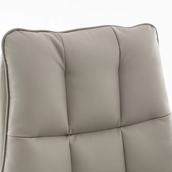 ДИРЕКТОРСКИ СТОЛ SOLOMON ЕКО КОЖА СИВ