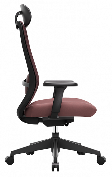 ЕРГОНОМИЧЕН СТОЛ MOKA BLACK БУРГУНДИ