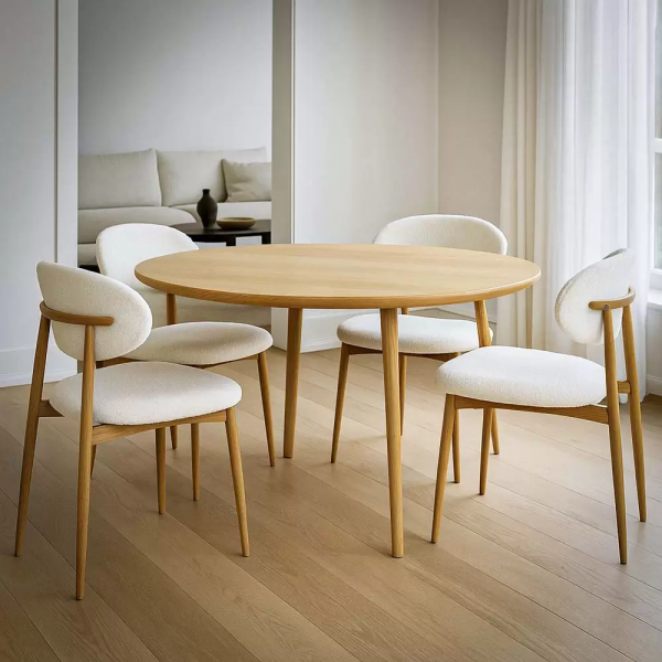 Кремав трапезен стол.