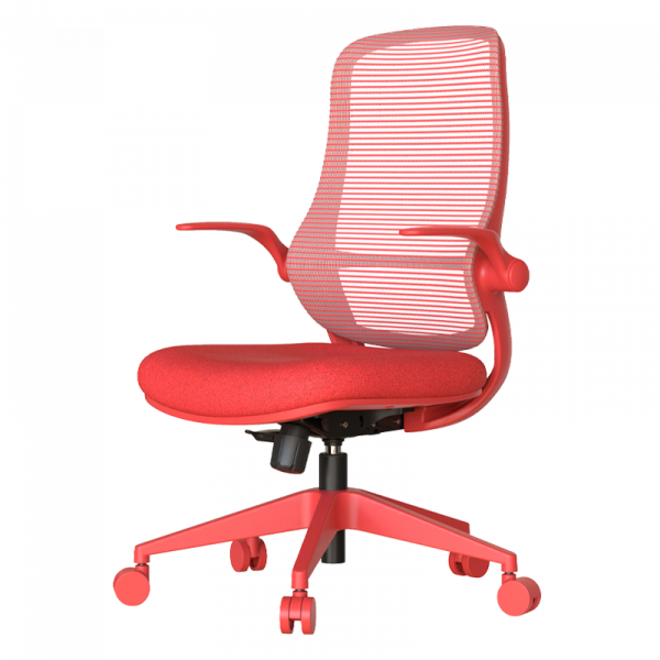 Червен ергономичен стол.
