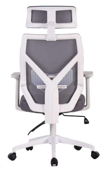 Сив ергономичен стол.