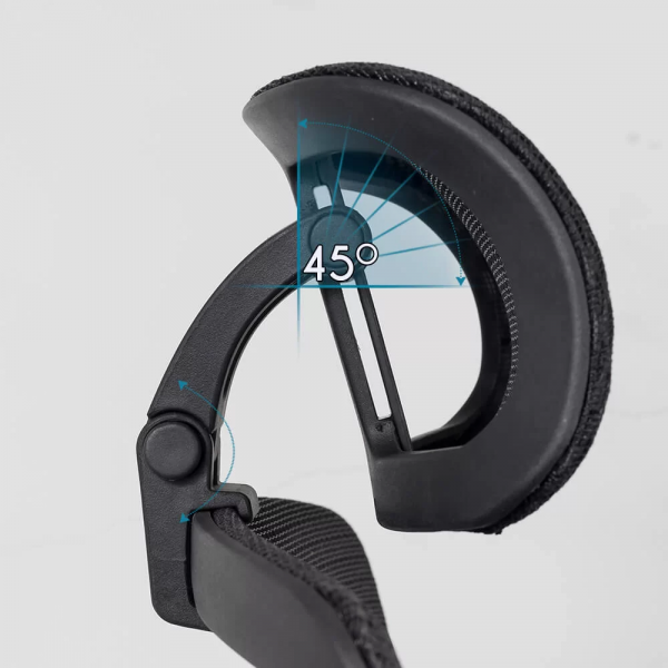 Ергономичен стол в черен цвят.