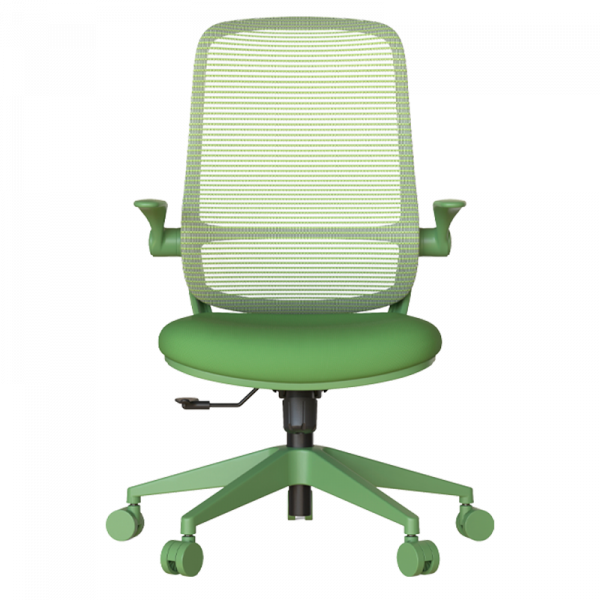 Зелен ергономичен стол.