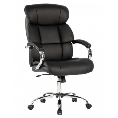 ДИРЕКТОРСКИ СТОЛ BRAXTON  ЕКО КОЖА ЧЕРЕН