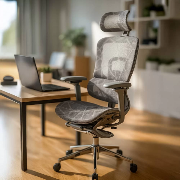 ЕРГОНОМИЧЕН СТОЛ NAVO СИВ