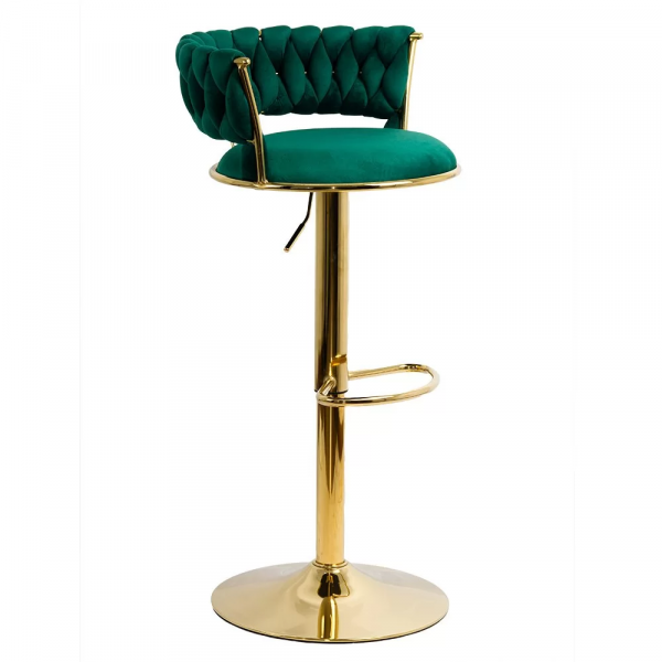 Бар стол в черен цвят.