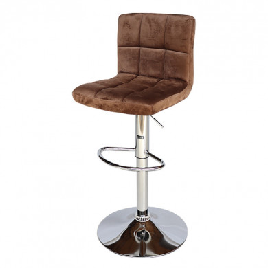 БАР СТОЛ CALIPSO 12 КАДИФЕ ТЪМНОКАФЯВ