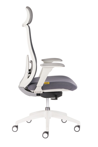 Ергономичен стол Dario в сив цвят.