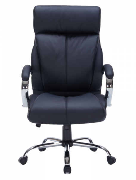 Черен директорски стол в естествена кожа.